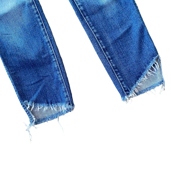 Madewell 10" High Rise Skinny Jean with Asymmetrical raw hem size 25 - Picture 8 of 15